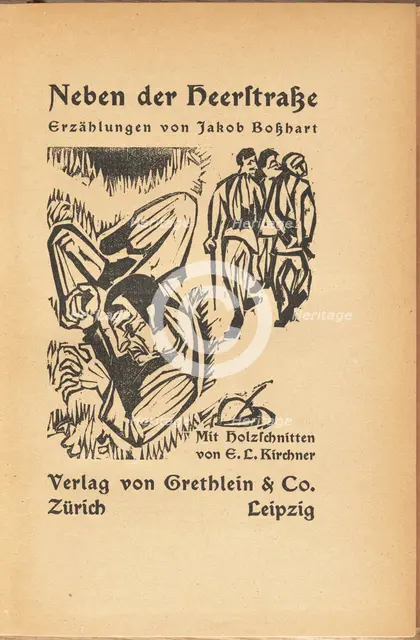 Jakob Bosshart: Neben der Heerstrasse (Jakob Bosshart: Near Main Street), 1923. Creator: Ernst Kirchner.