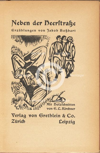 Jakob Bosshart: Neben der Heerstrasse (Jakob Bosshart: Near Main Street), 1923. Creator: Ernst Kirchner.
