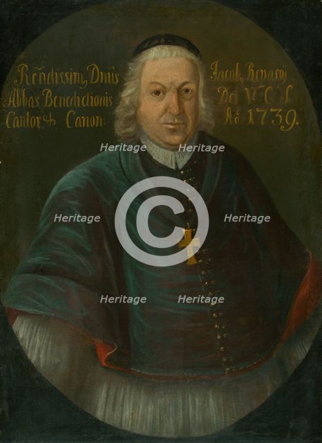Jakub Jozef Repassy, Canon and Titular Abbot of Spis, 1739. Creator: Ján Gottlieb Kramer.
