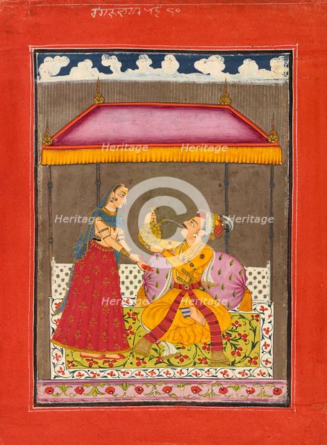 Jalandhara Ragaputra, from a Ragamala series, ca. 1740-1750. Creator: Unknown.