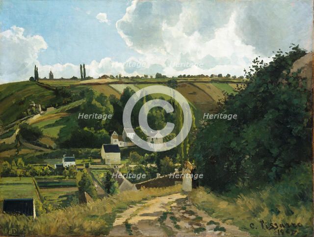 Jalais Hill, Pontoise, 1867. Creator: Camille Pissarro.
