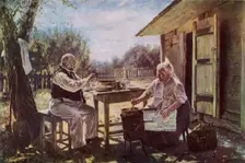 Jam-Making 1876, (1965). Creator: Vladimir Makovsky