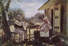 Jam-Making 1876, (1965). Creator: Vladimir Makovsky
