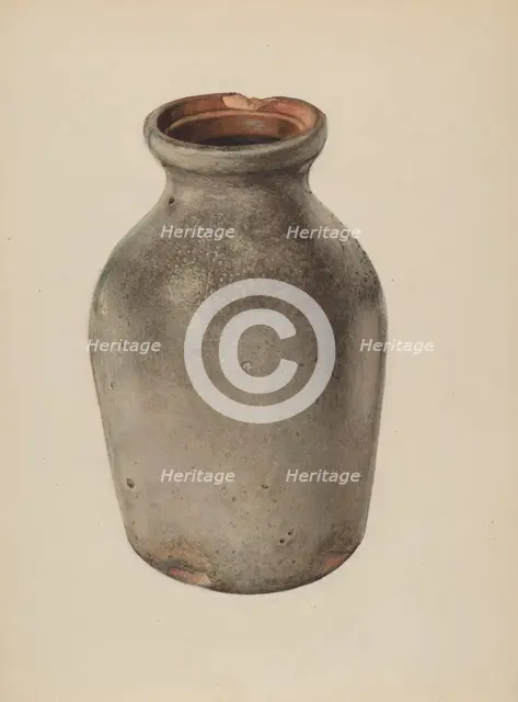 Jam Crock, c. 1940. Creator: Carl Buergerniss.