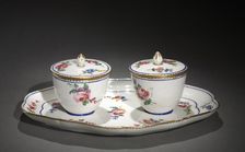 Jam Pots on Stand, c. 1760's. Creator: Sèvres Porcelain Manufactory (French, est. 1740)