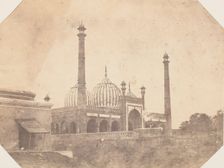 Jama Masjid Mosque, Delhi, 1850s. Creator: Unknown