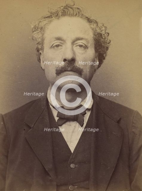 Jamard. Alphonse, Ernest. 51 ans, né à Paris. Distillateur. Anarchiste. 28/2/94., 1894. Creator: Alphonse Bertillon.