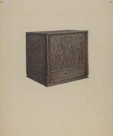 Jamb Stove, c. 1938. Creator: Roy Weber