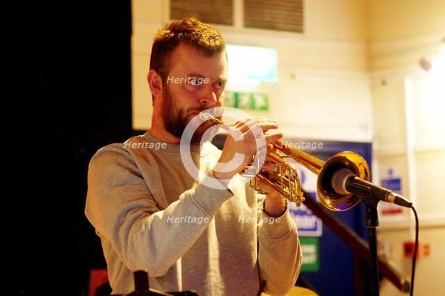 James Copus, Battle Jazz Festival, Battle, East Sussex, July 2023. Creator: Brian O'Connor.