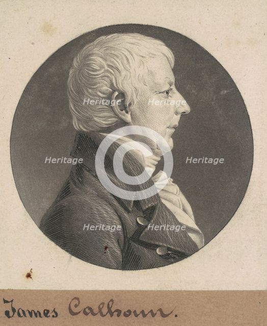 James Calhoun, 1803. Creator: Charles Balthazar Julien Févret de Saint-Mémin.
