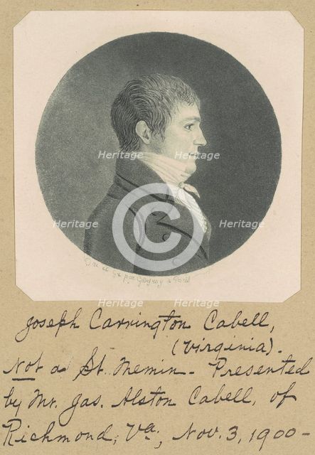 James Campbell, c. 1804 (printed 1887). Creator: Charles Balthazar Julien Févret de Saint-Mémin.