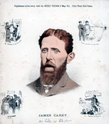 James Carey, Irish Republican and informer, 1883