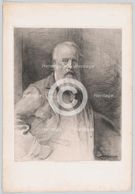 James Clarke Hook, RA, 1884., 1884. Creator: Otto Theodor Leyde.