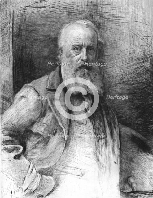 'James Clarke Hook, R.A.', after J.E.Millais, R.A. ', c1880-83. Creator: Otto Theodor Leyde.