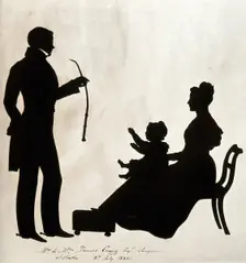 James Craig with Mrs J Craig and child, c1830. Creator: Unknown