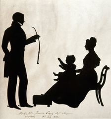James Craig with Mrs J Craig and child, c1830. Creator: Unknown