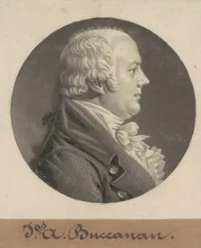 James A. Buchanan, 1804. Creator: Charles Balthazar Julien Févret de Saint-Mémin