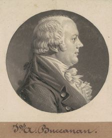 James A. Buchanan, 1804. Creator: Charles Balthazar Julien Févret de Saint-Mémin