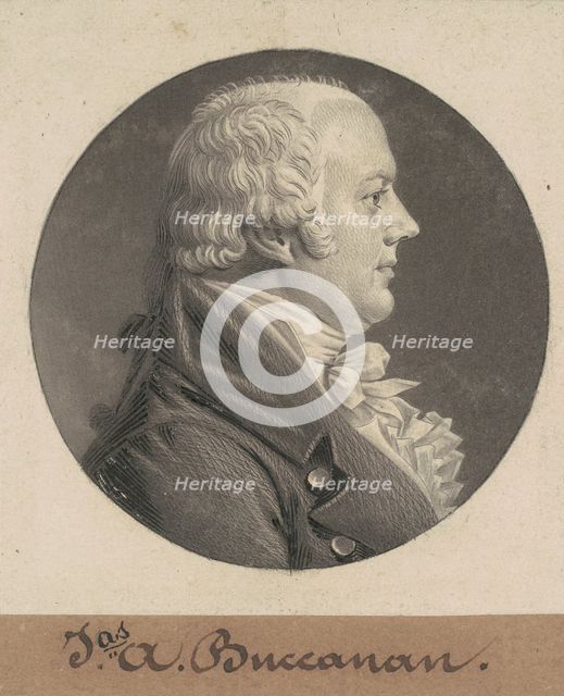 James A. Buchanan, 1804. Creator: Charles Balthazar Julien Févret de Saint-Mémin.