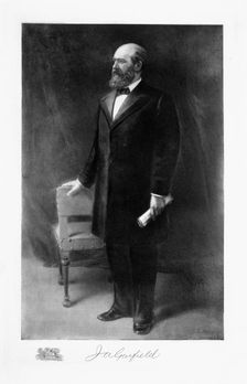 James A Garfield, 20th President of the United States of America, (1901). Creator: Unknown
