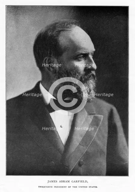 James Abram Garfield, 20th President of the United States, c1881. Artist: Unknown