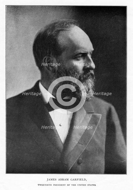 James Abram Garfield, 20th President of the United States, c1881. Artist: Unknown