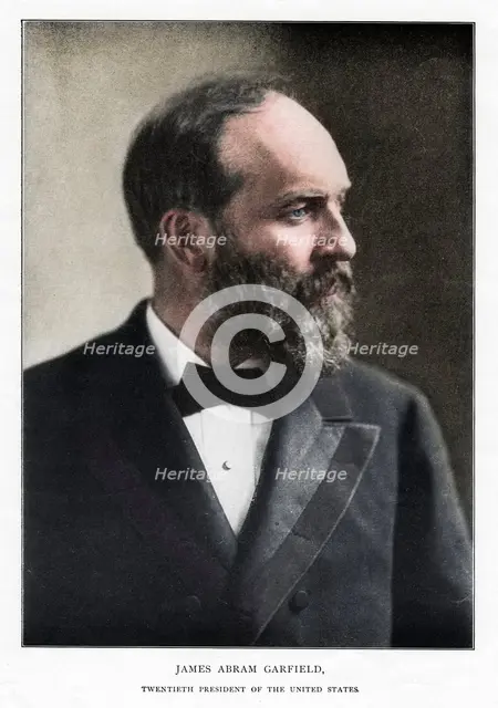 James Abram Garfield, 20th President of the United States, c1881. Artist: Unknown.