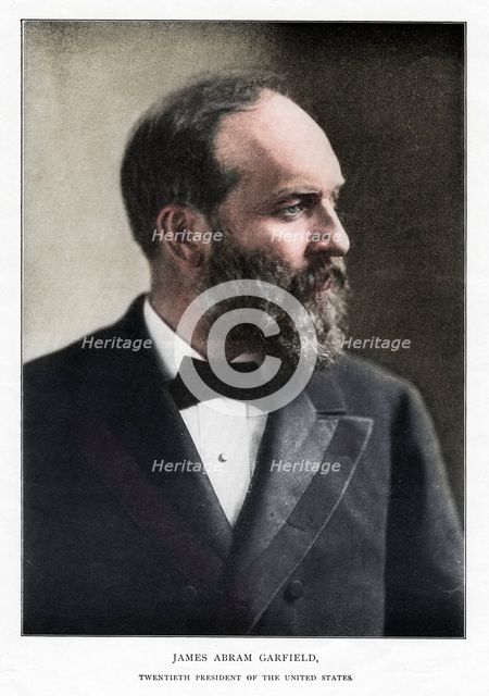 James Abram Garfield, 20th President of the United States, c1881. Artist: Unknown.