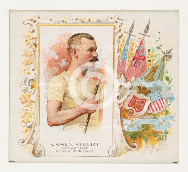 James Albert, Go As You Please, from World's Champions, Second Series (N43) for Allen & Gi..., 1888. Creator: Allen & Ginter.