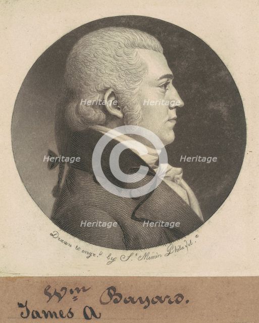 James Asheton Bayard, 1801. Creator: Charles Balthazar Julien Févret de Saint-Mémin.
