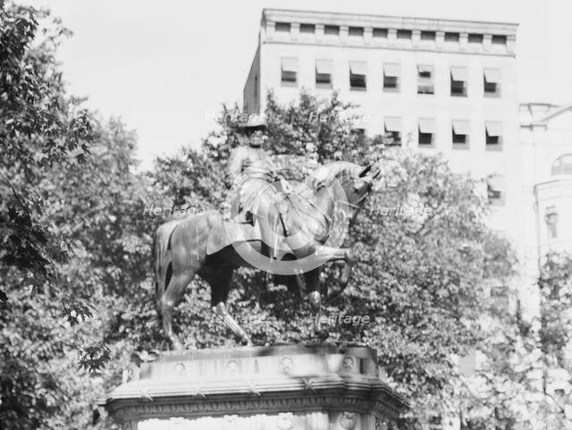 James B. McPherson - Equestrian statues in Washington, D.C., between 1911 and 1942. Creator: Arnold Genthe.