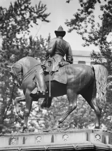 James B. McPherson - Equestrian statues in Washington, D.C., between 1911 and 1942. Creator: Arnold Genthe