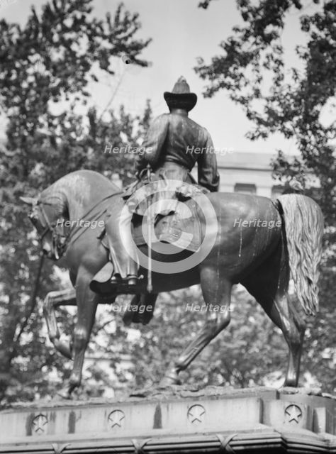 James B. McPherson - Equestrian statues in Washington, D.C., between 1911 and 1942. Creator: Arnold Genthe.