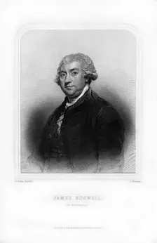 James Boswell, 9th Laird of Auchinleck, Scottish lawyer, diarist, and author, (1870).Artist: S Freeman