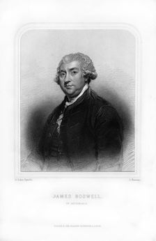 James Boswell, 9th Laird of Auchinleck, Scottish lawyer, diarist, and author, (1870).Artist: S Freeman