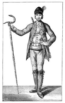 James Boswell, esq in the dress of an armed Corsican Chief, 1769.'Artist: James Wale