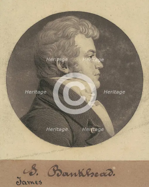 James Bankhead, 1808. Creator: Charles Balthazar Julien Févret de Saint-Mémin.