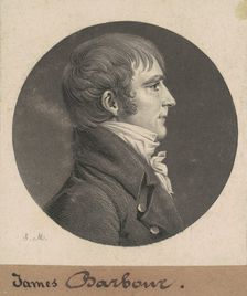 James Barbour, 1808. Creator: Charles Balthazar Julien Févret de Saint-Mémin