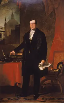 James Bentley, Treasurer of St. Bartholomew's Hospital 1848. Artist: John Preston Knight