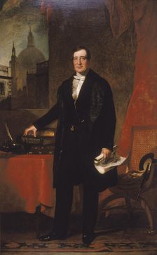 James Bentley, Treasurer of St. Bartholomew's Hospital 1848. Artist: John Preston Knight