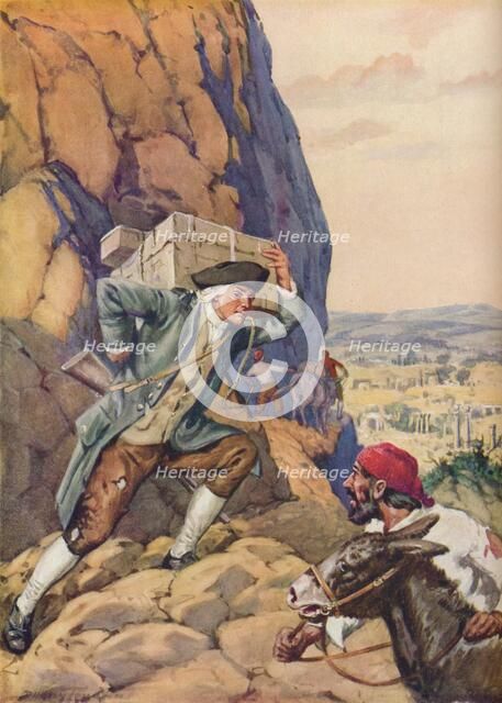 'James Bruce Helps His Follower', c1925. Artist: Charles Dudley Tennant.