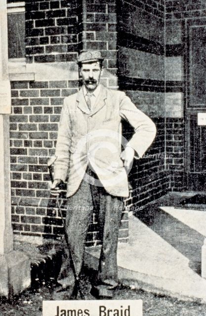 James Braid (1870-1950), from a cigarette card, Scottish, c1903. Creator: Unknown.