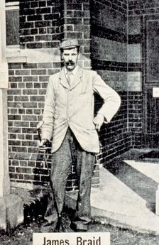 James Braid (1870-1950), from a cigarette card, Scottish, c1903. Creator: Unknown