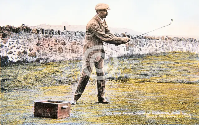 James Braid, Scottish golfer, Open championship at Muirfield, 1906. Creator: Unknown.