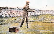James Braid, Scottish golfer, Open championship at Muirfield, 1906. Creator: Unknown
