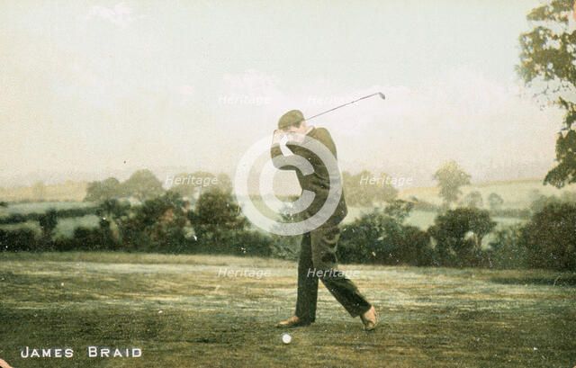 James Braid, Scottish golfer, c1910. Artist: Unknown
