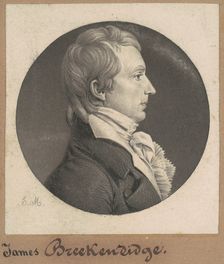 James Breckinridge, 1808. Creator: Charles Balthazar Julien Févret de Saint-Mémin