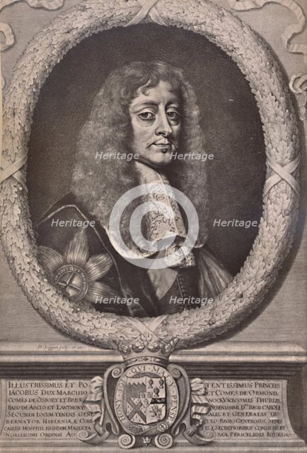 James Butler, 1st Duke of Ormonde, English statesman and royalist soldier, 17th century (1894). Artist: David Loggan.
