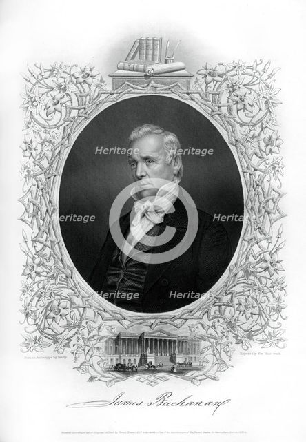 James Buchanan, 15th president of the United States, 1862-1867. Artist: Unknown