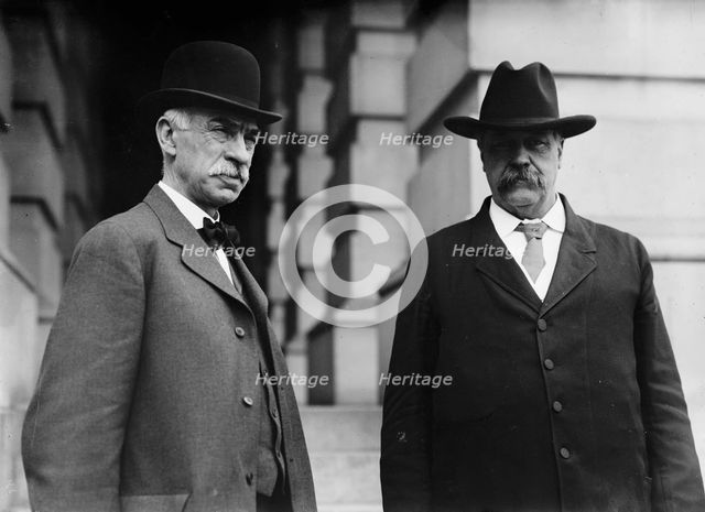 James C. Haynes, Mayor of Minneapolis (left), with Senator Clapp, 1911. Creator: Harris & Ewing.